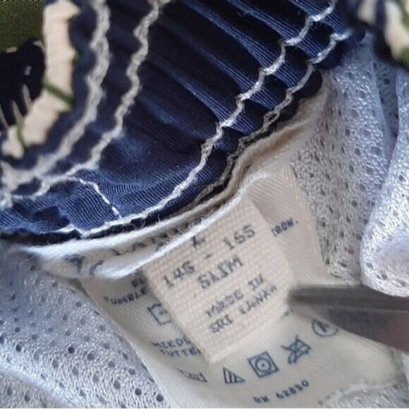 LANDS END Swim Board Shorts Waves & Fish Pattern Kids Sz L - Picture 9 of 11